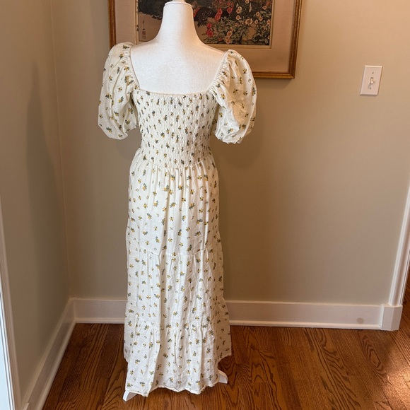 Faithfull the Brand Cream Floral Maxi Dress USA size 4. Like new. - Picture 3 of 8